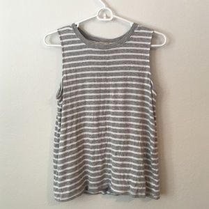 Loft Striped Knit Muscle Tee