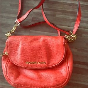 Michael Kors long strap orange purse - ADORABLE!
