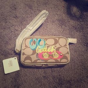Authentic coach wristlet