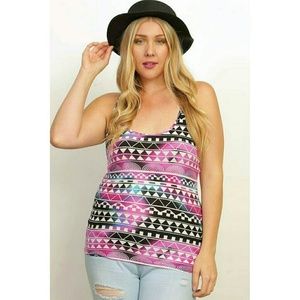 Always brand Super Stretchy Multi Print Tank -one size fits most