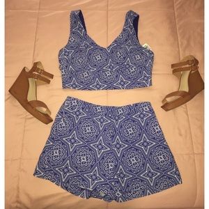 Crop top and shorts set