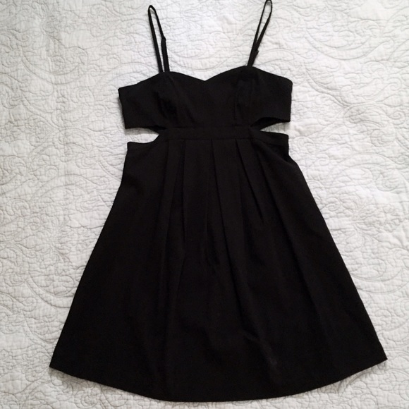 Sparkle & Fade Black Cutout Dress
