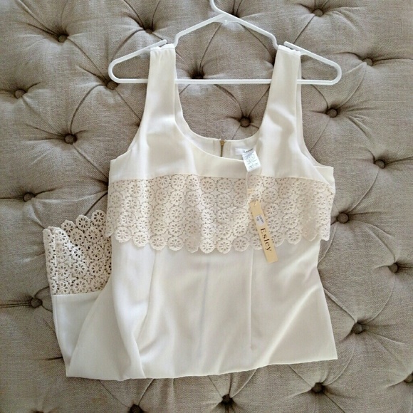 NWT Ivory Crochet Dress