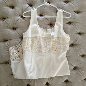 NWT Ivory Crochet Dress