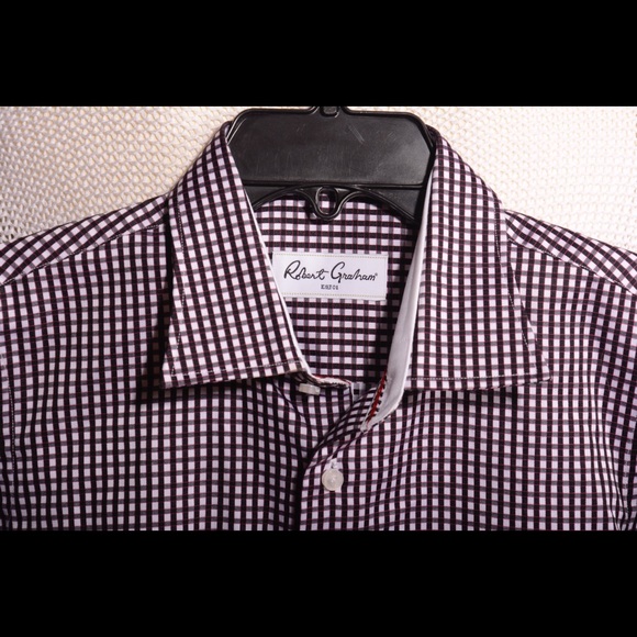 😁😁SOLD😄😄Robert Graham Boys Sz 8 Dress Shirt
