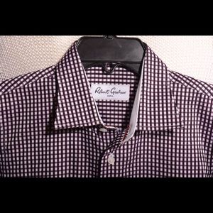 😁😁SOLD😄😄Robert Graham Boys Sz 8 Dress Shirt