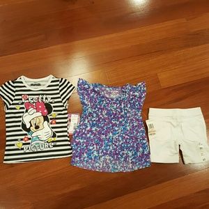NWT NEW MINNIE EPIC THREADS OUTFIT TODDLER 2T