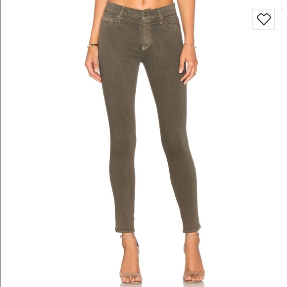 Brand new Hudson skinny ankle army green jeans!