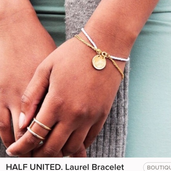 Half United Jewelry - Pale blue ⭐️Sale⭐️seeded bracelets gold plated.