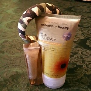 Bundle deal! Body/hand cream, lip shine, bracelet