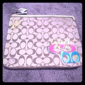 Authentic coach tablet bag