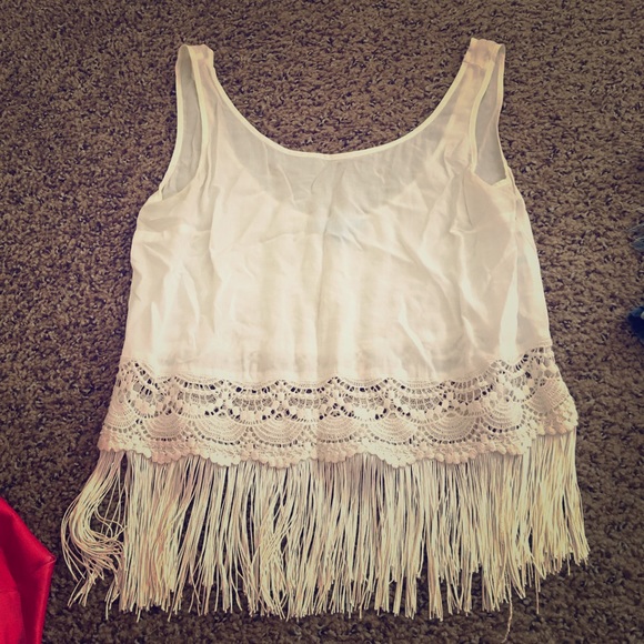 Frilly tank top