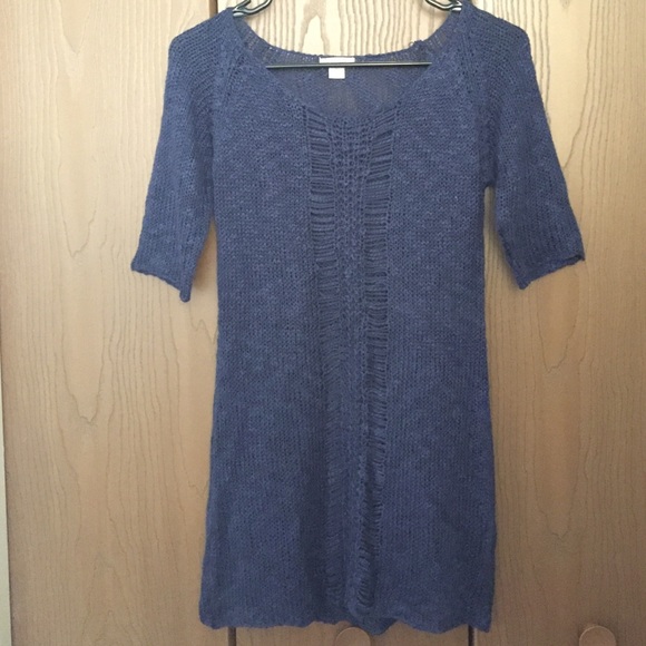 Xhilaration Sweaters - Open Knit Dark Blue Sweater