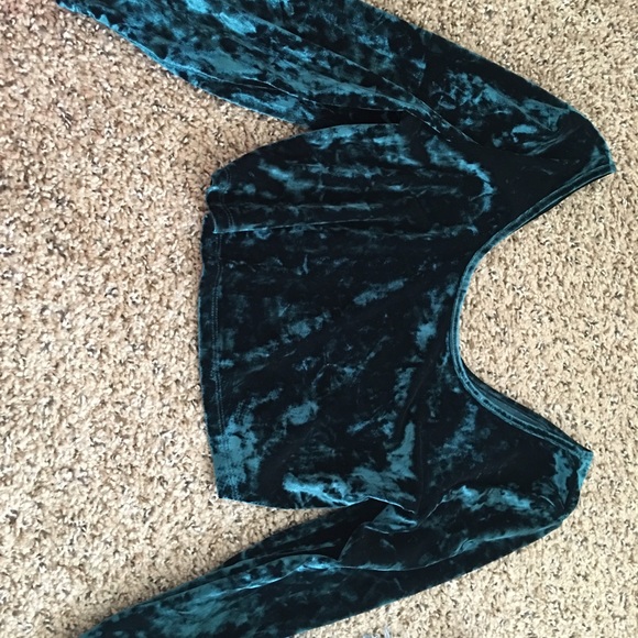 Velour crop top!