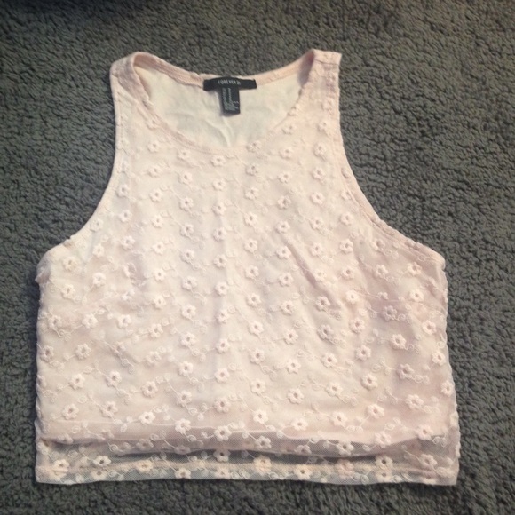 Forever 21 floral crop top