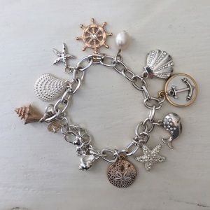 Brighton nautical bracelet wi/starfish, whale