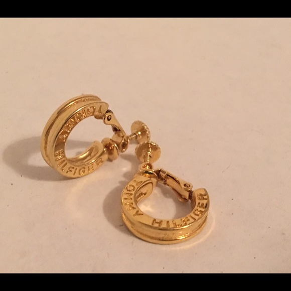 Vintage Gold Tommy Hilfiger Clip screwbacks