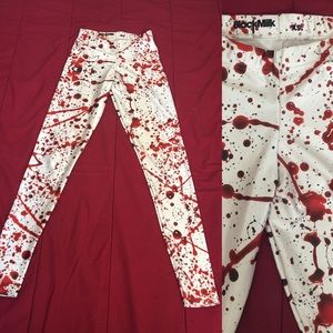 Black Milk Clothing blood splatter leggings