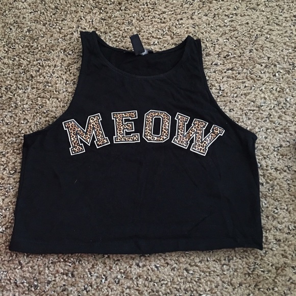 Meow crop top