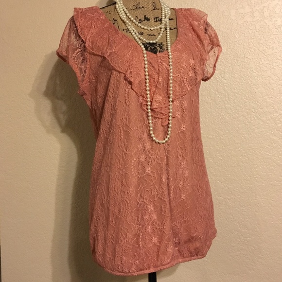 Lovely lower cut lace top from Maurices!