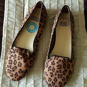 Animal print flats