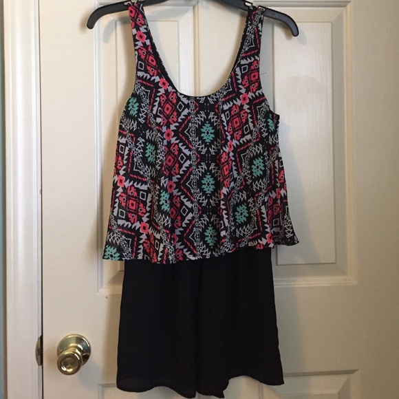 Aztec Print Romper