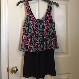 Aztec Print Romper