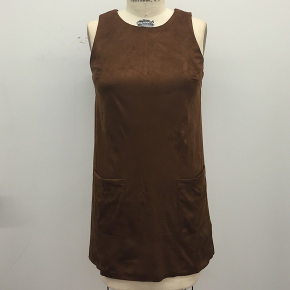 Suede Boxy Dress - Picture 1 of 3