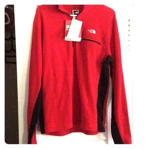 North Face men's quarter zip fleece sz XL.