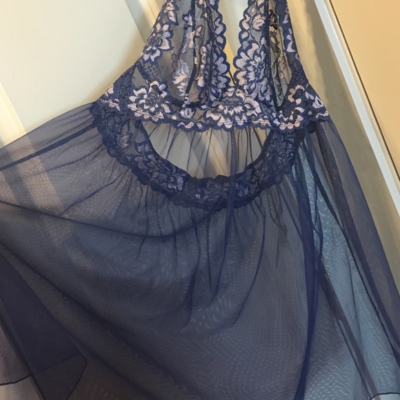 New Victoria's Secret night now lace blue