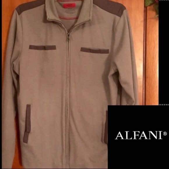 Alfani Sweater Knit Jacket Mens