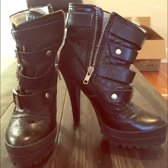 Worn once Steve Madden high heeled boots - Picture 1 of 4