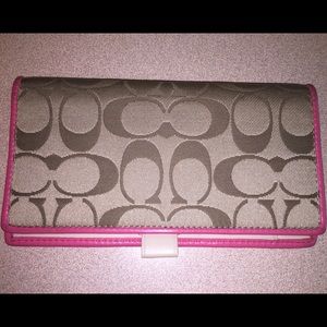 Coach checkbook cover