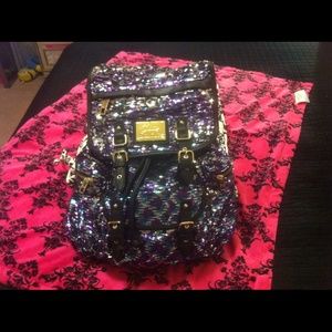 Juicy Couture Sequined Shimmer Sequines Backpack