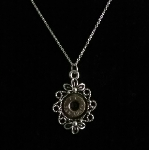 Sterling silver ammo necklace