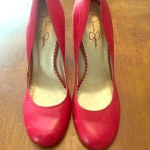 Red Leather Heels
