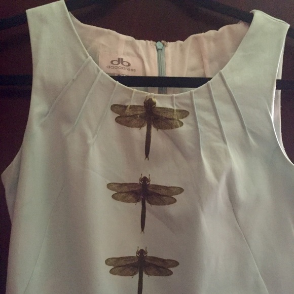 Tiffany blue, very unique dragonfly boutique dress
