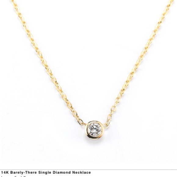 Vale jewelry Barely There Single Diamond necklace