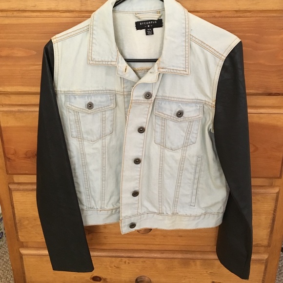 Jackets & Blazers - Jean and Leather Jacket