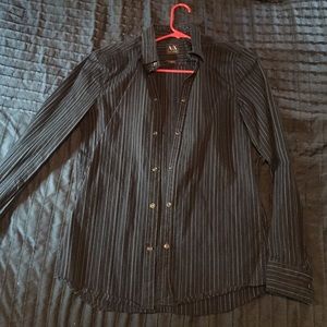 Armani exchange men's button up shirt