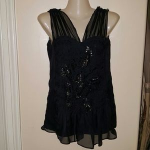 Cute!!! MM Coutour by Miss Me top, size small