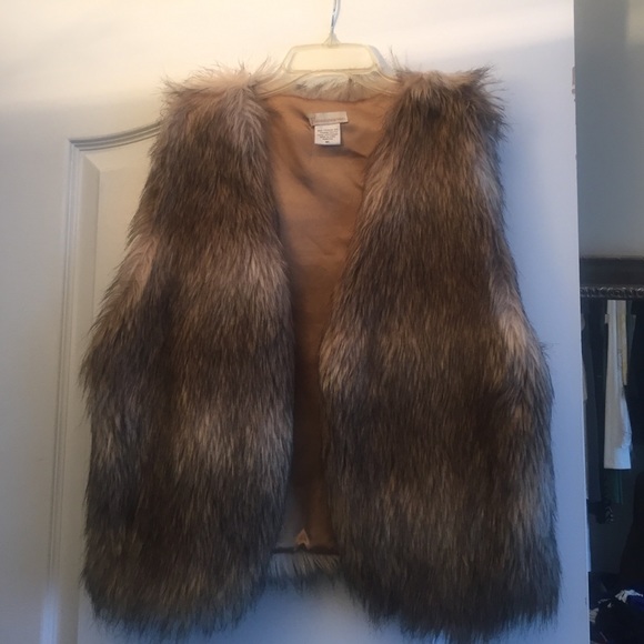 faux fur vest