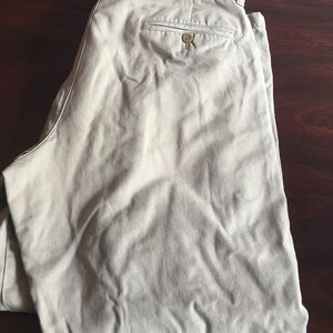 Men's J Crew Vintage flannel lined chinos 33/30