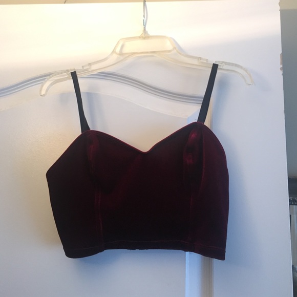 velvet crop top
