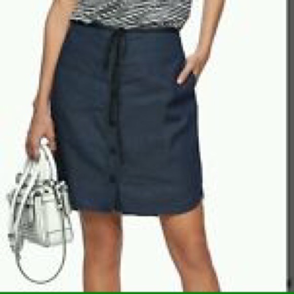 REED Shirttail Chambray Skirt - Picture 1 of 1