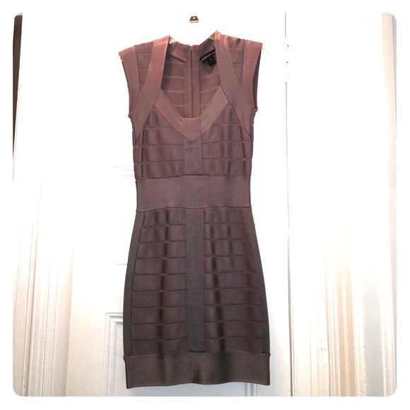 Silver French Connection Bandage Dress