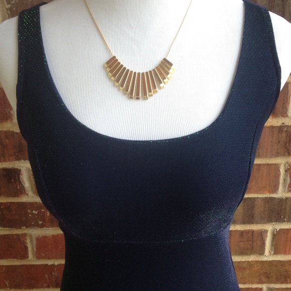 Floor length glitter gown