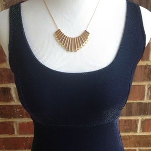 Floor length glitter gown