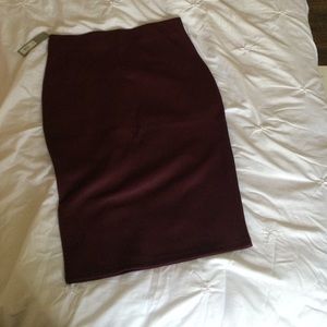 Maroon skirt