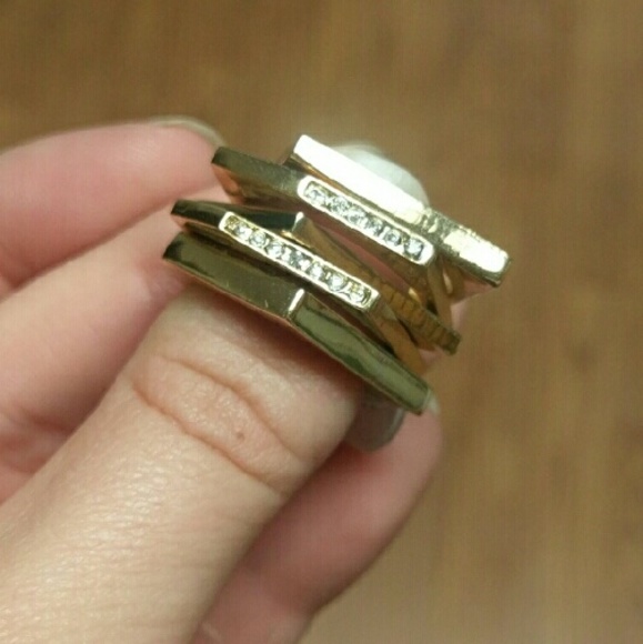 T&J Designs | Jewelry | Sale Tj Designs Modern Stack Ring | Poshmark